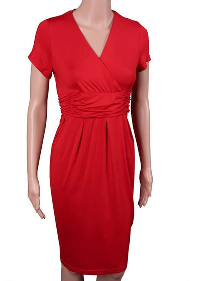 Pregnant Women’s Stretch Dress – Maternity Bodycon Outfit for Pregnancy