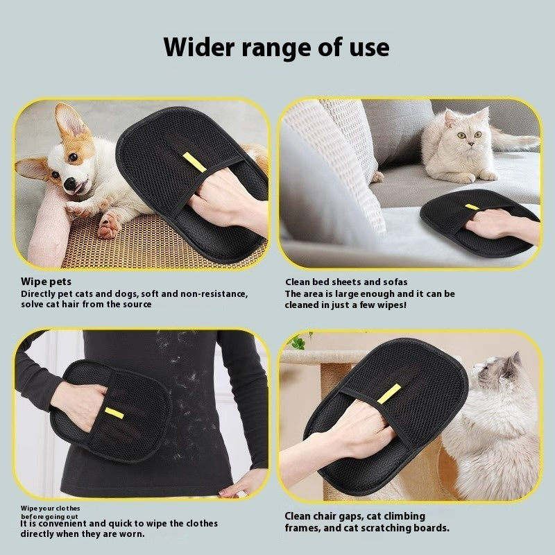 Pet Hair Remover Glove | Deshedding Brush Mitt for Dogs & Cats