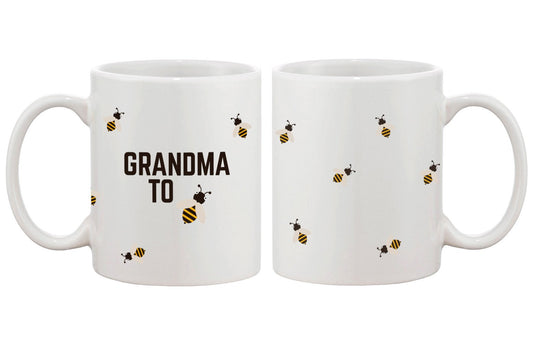 Grandma To Bee Funny Coffee Mug- Design Printed