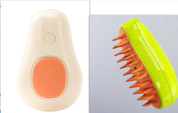 Rechargeable Steam Grooming Brush for Cats & Dogs | With Soothing Mist| Gentle Detangling & Massage Comb