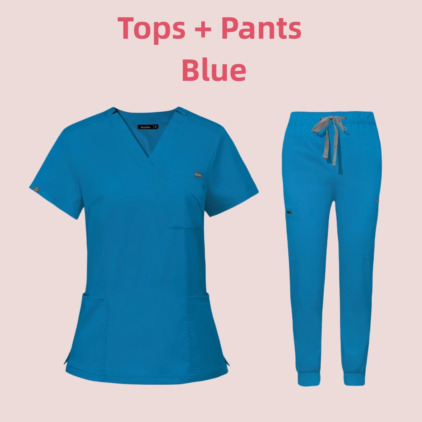 Medical Scrub Suit – V-Neck Short Sleeve Uniform for Nurses & Clinics