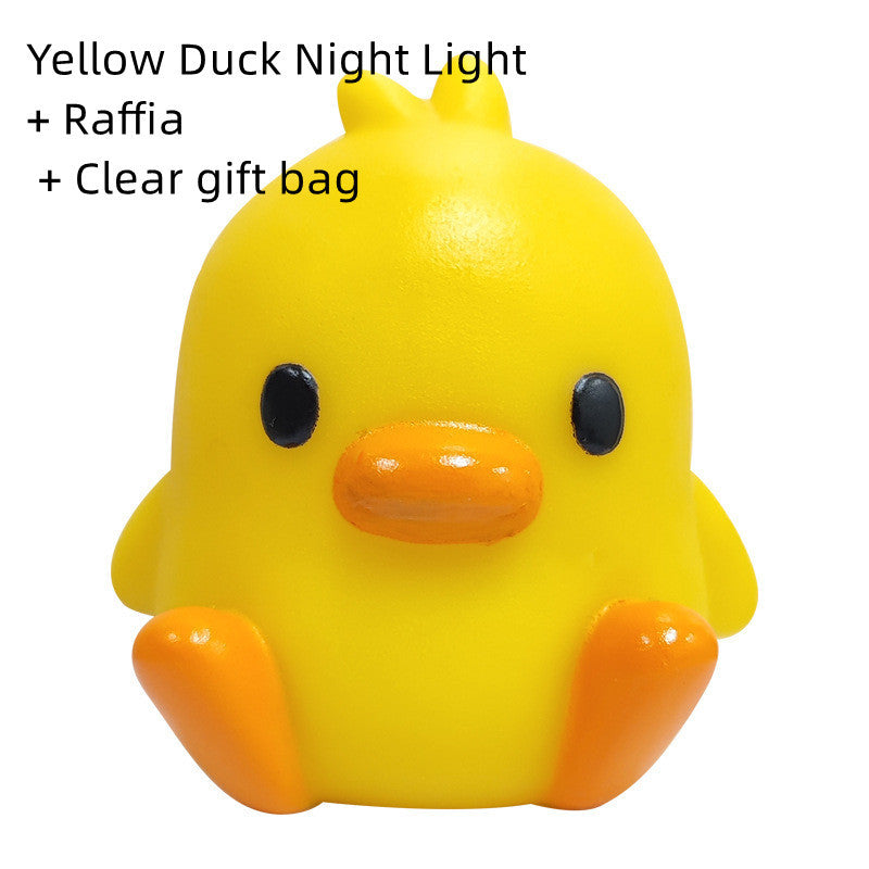 Yellow Duck Bedside Lamp | Soft Ambient Night Light for Kids & Home