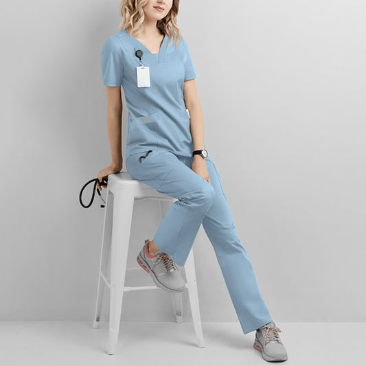 Medical Scrub Suit – Short-Sleeve Operating Room Uniform for Nurses & Surgeons