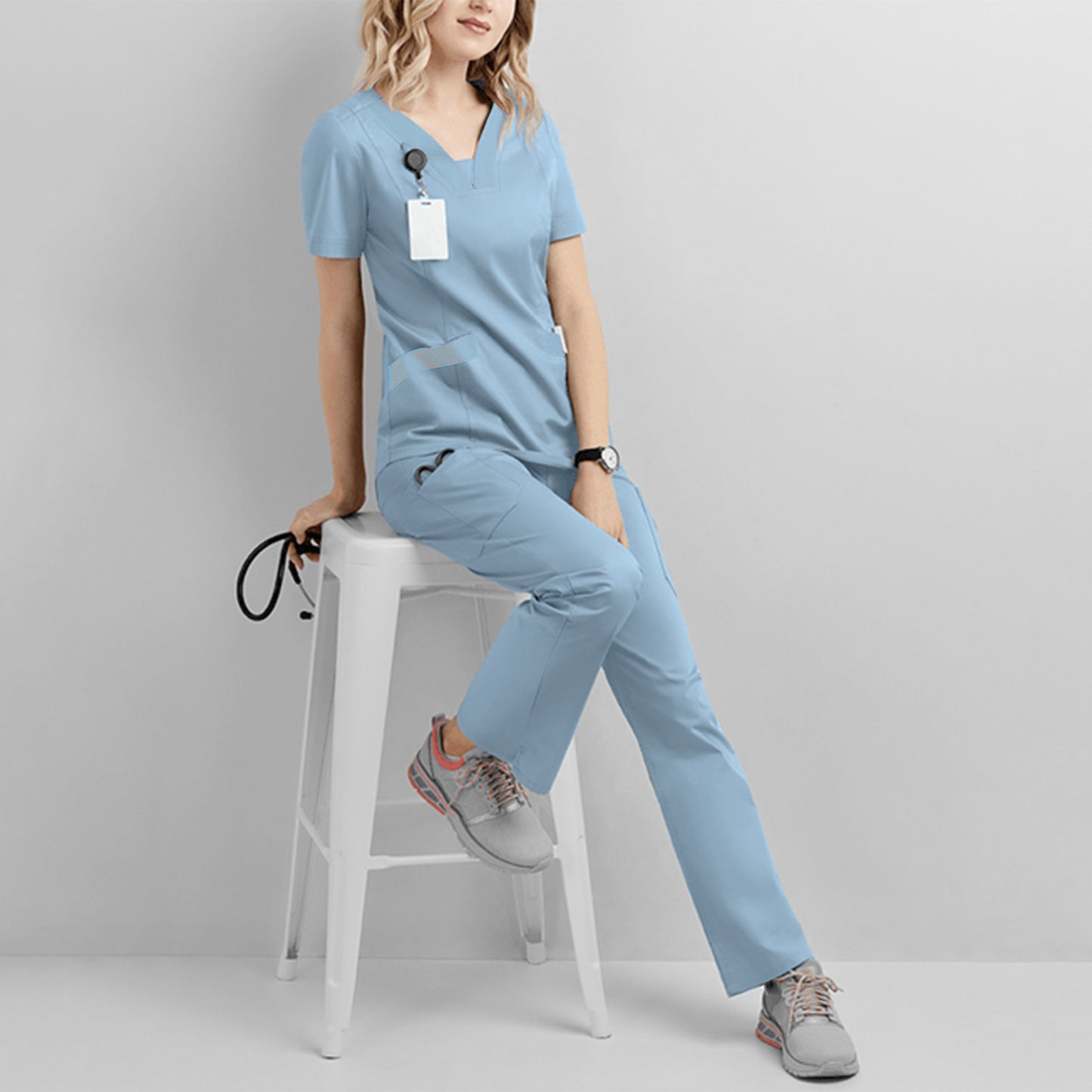 Medical Scrub Suit – Short-Sleeve Operating Room Uniform for Nurses & Surgeons
