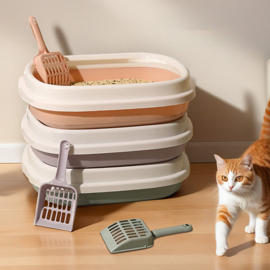 Pet Toilet Training Litter Box – Plastic Sand Tray with Scoop for Cats & Dogs