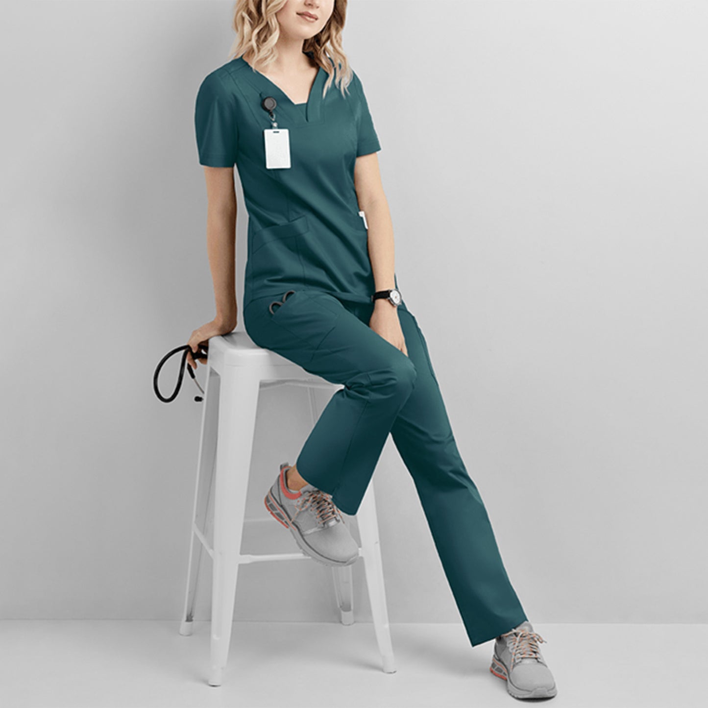 Medical Scrub Suit – Short-Sleeve Operating Room Uniform for Nurses & Surgeons