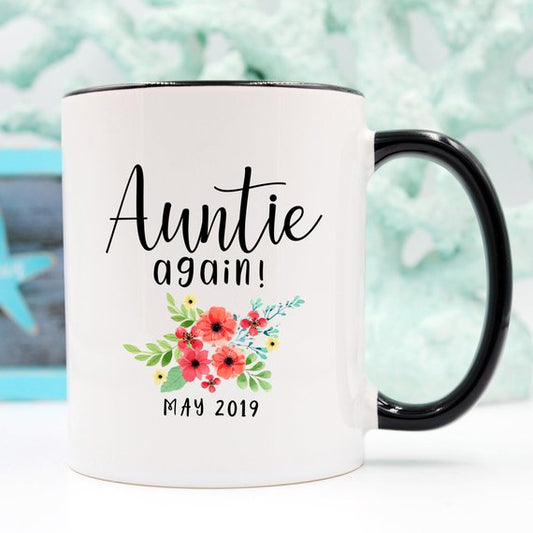 Aunt Pregnancy Announcement Cup Auntie Pregnancy