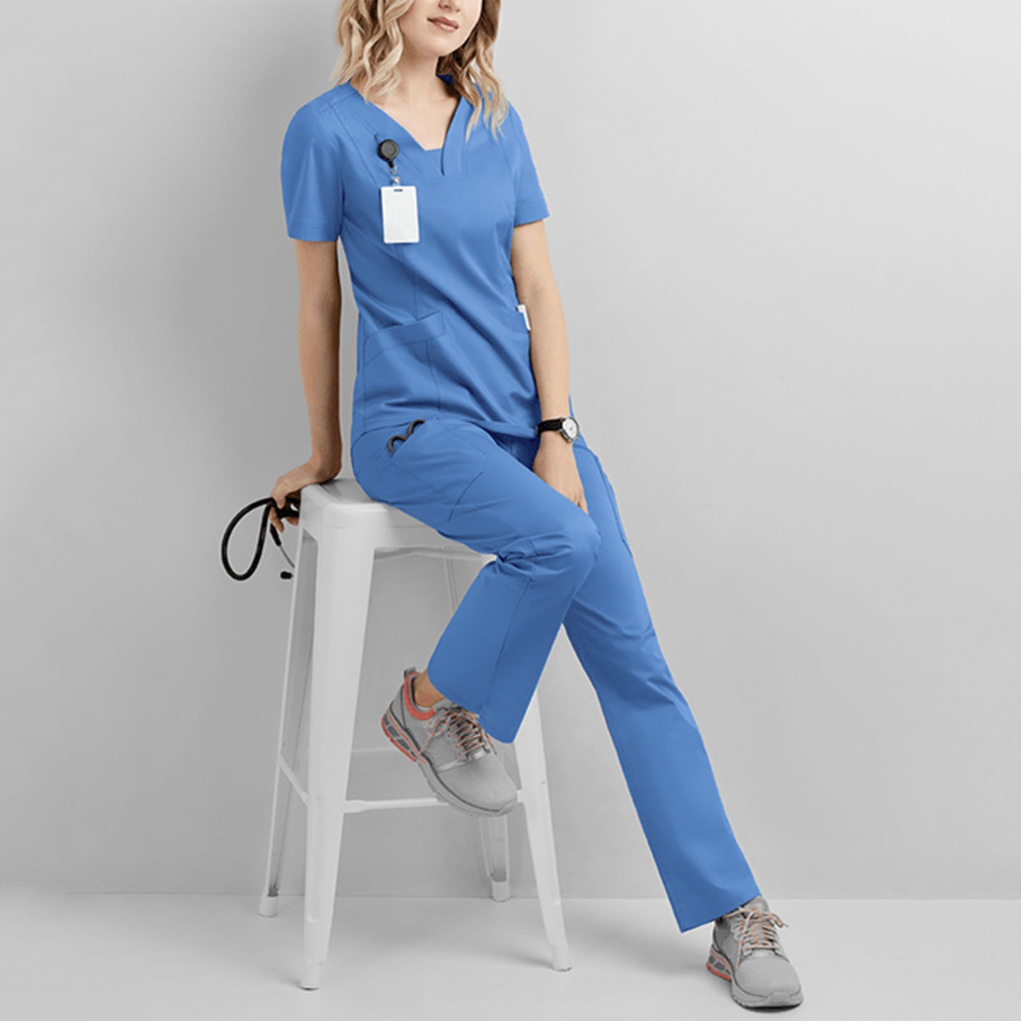 Medical Scrub Suit – Short-Sleeve Operating Room Uniform for Nurses & Surgeons