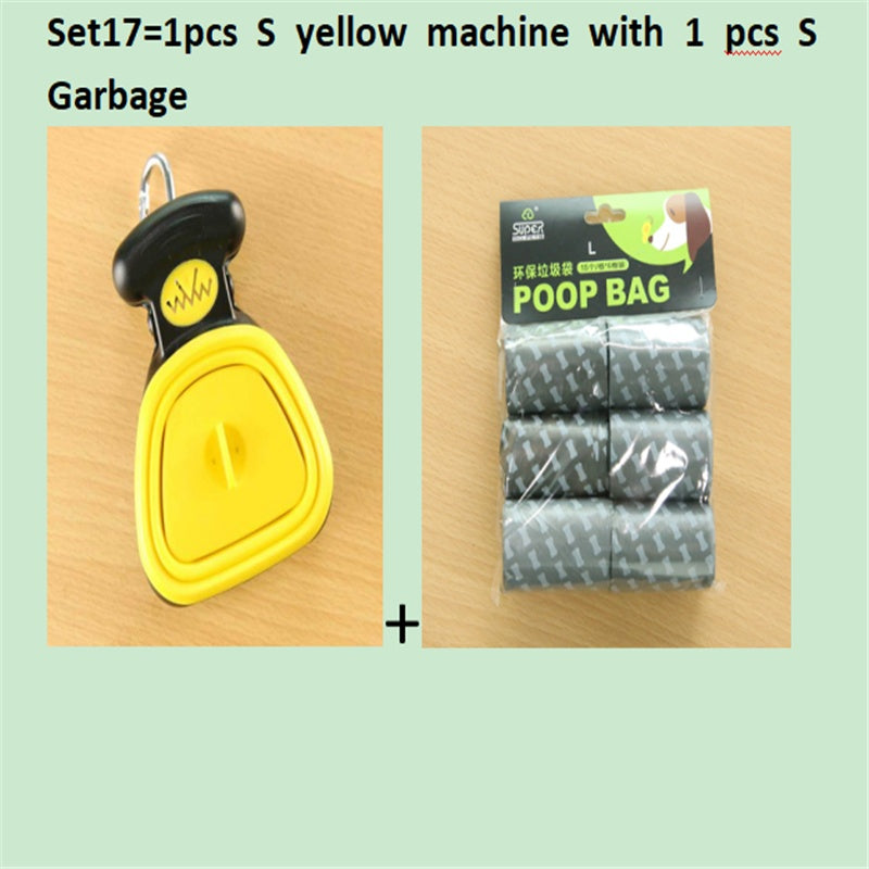 Dog Pooper Scooper with Bags – Foldable Portable Pet Waste Cleaner for Travel