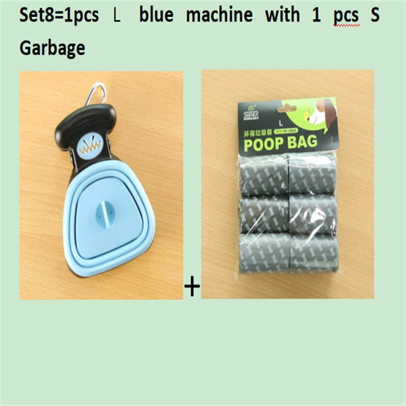 Dog Pooper Scooper with Bags – Foldable Portable Pet Waste Cleaner for Travel