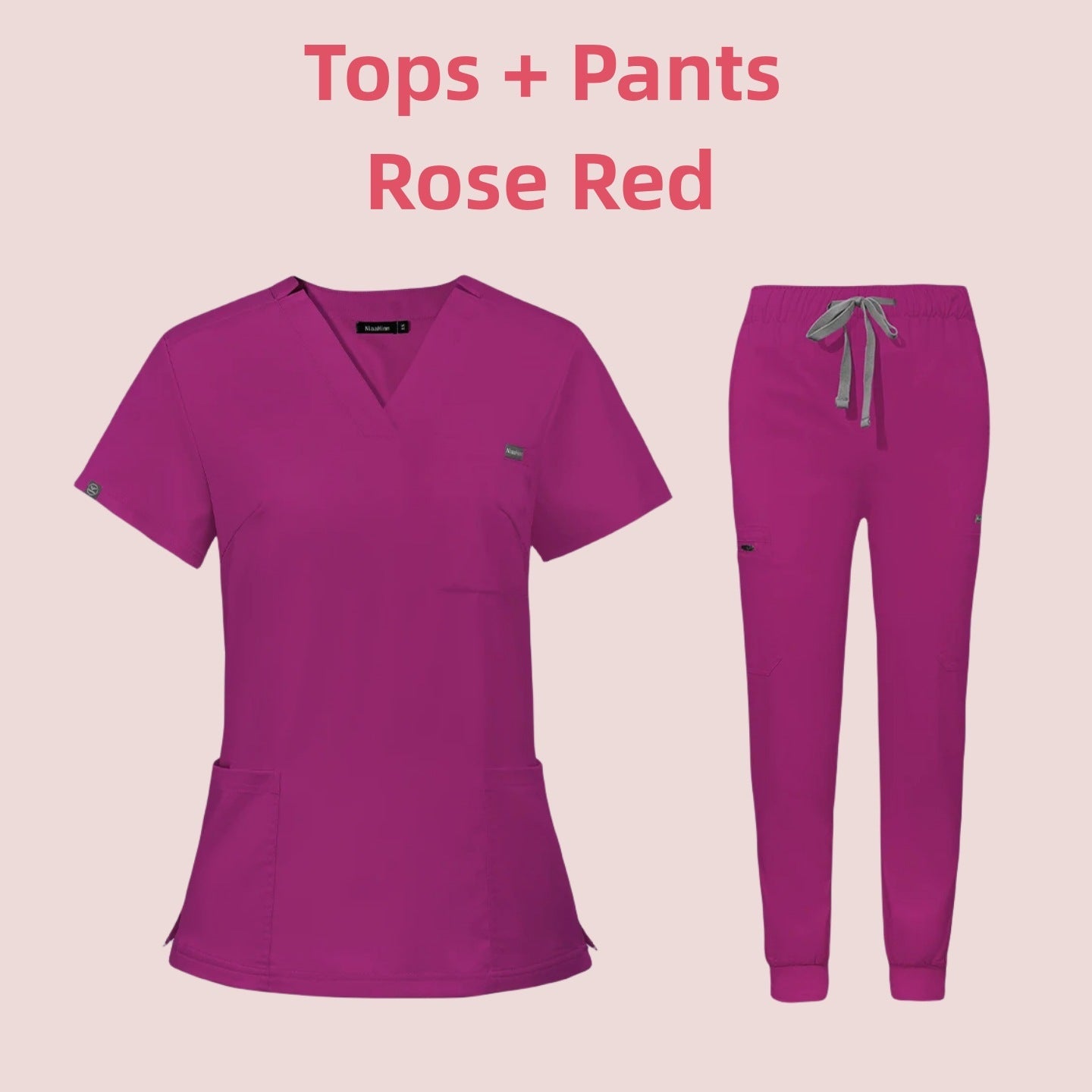 Medical Scrub Suit – V-Neck Short Sleeve Uniform for Nurses & Clinics