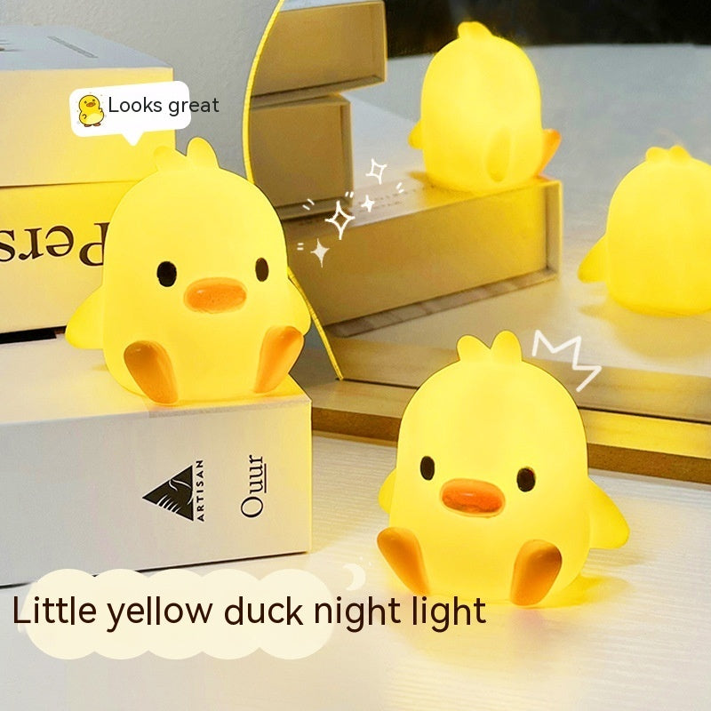 Yellow Duck Bedside Lamp | Soft Ambient Night Light for Kids & Home