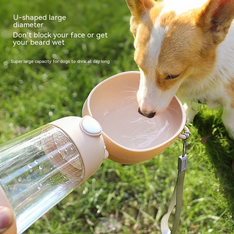 Outdoor Pet Water Bottle & Feeder | Portable Travel Bowl for Dogs & Cats