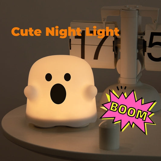 Halloween Silicone LED Night Lamp | Touch Sensor Bedside Light for Kids, Bedrooms & Holiday Décor