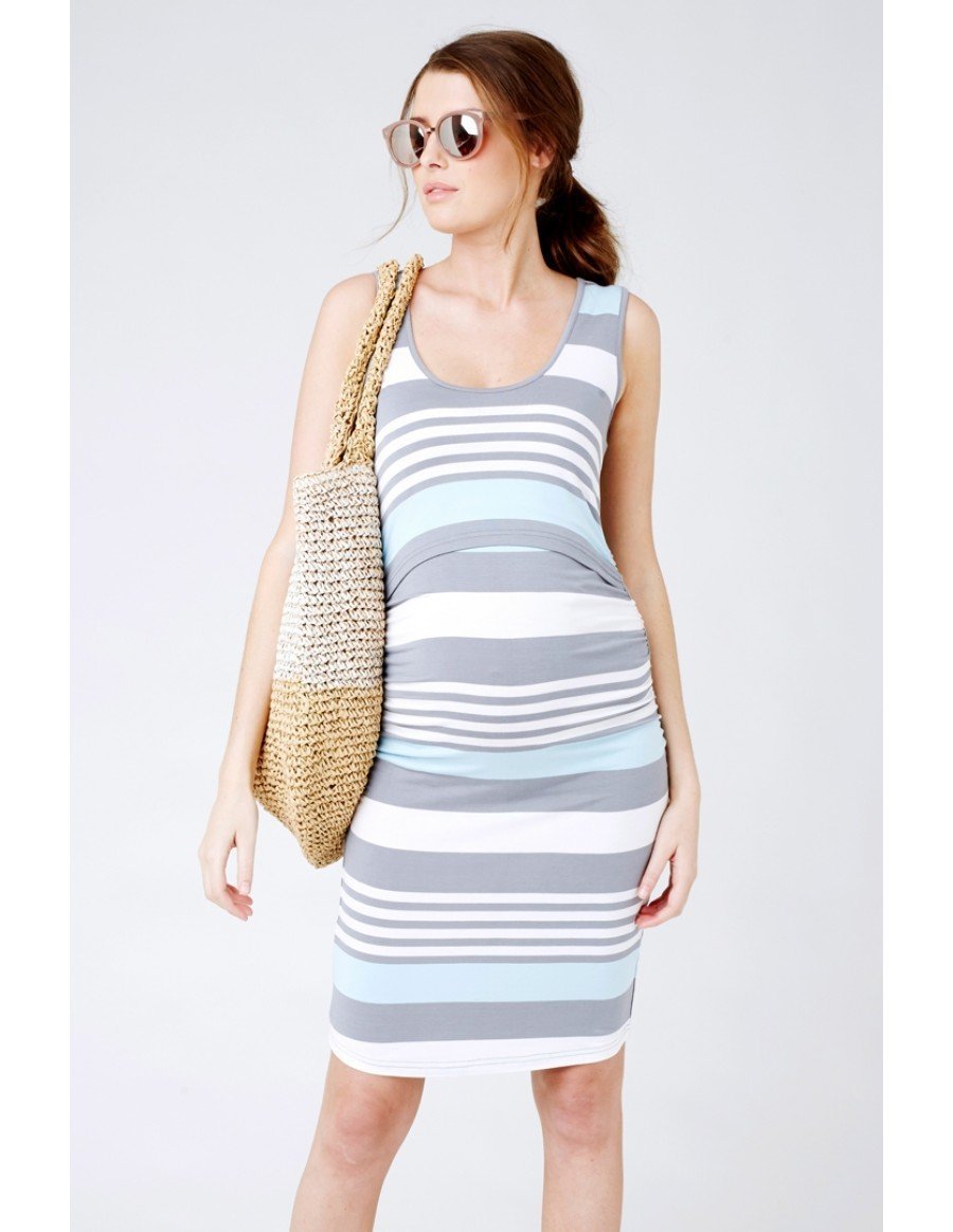 Pregnancy Nursing Vest Dress – Comfortable Maternity & Breastfeeding Outfit for Moms