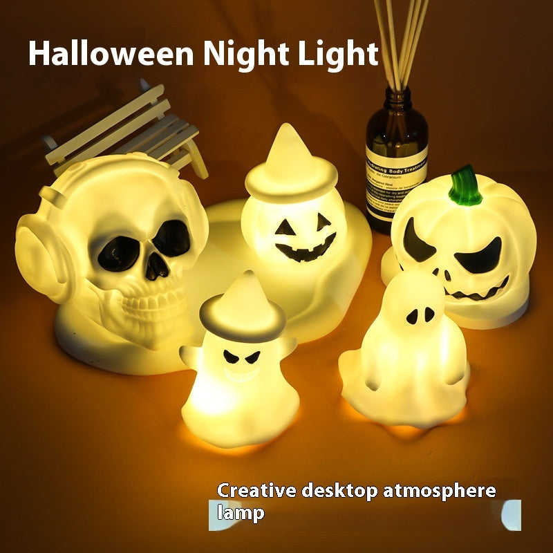 Glowing Halloween Night Lamp | LED Pumpkin & Ghost Decorations