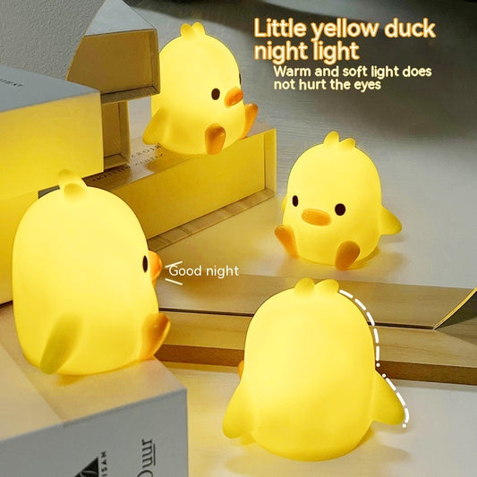 Yellow Duck Bedside Lamp | Soft Ambient Night Light for Kids & Home