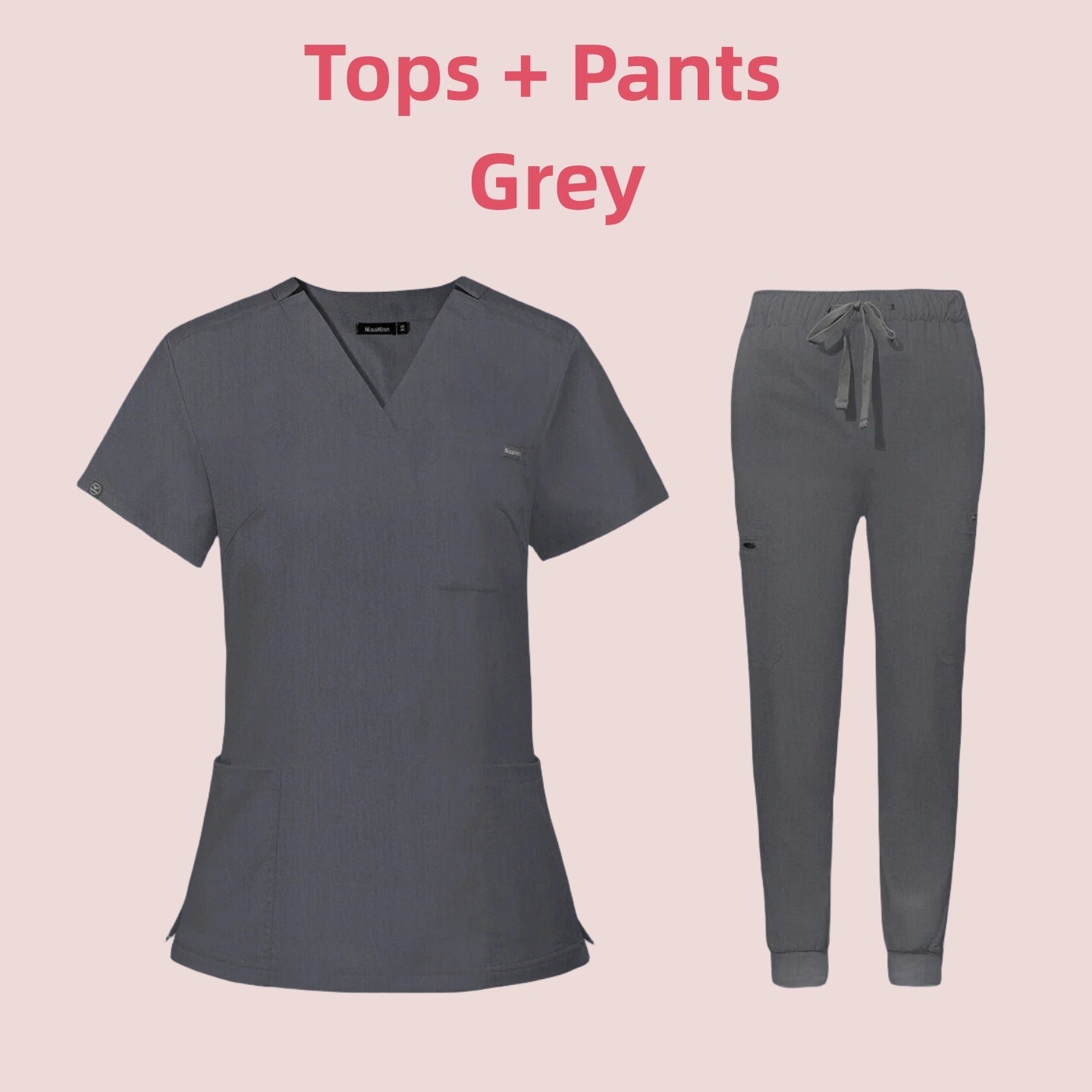 Medical Scrub Suit – V-Neck Short Sleeve Uniform for Nurses & Clinics