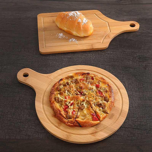 Wooden Chopping Board – Multi-Purpose Pizza, Fruit, and Kitchen Cutting Board