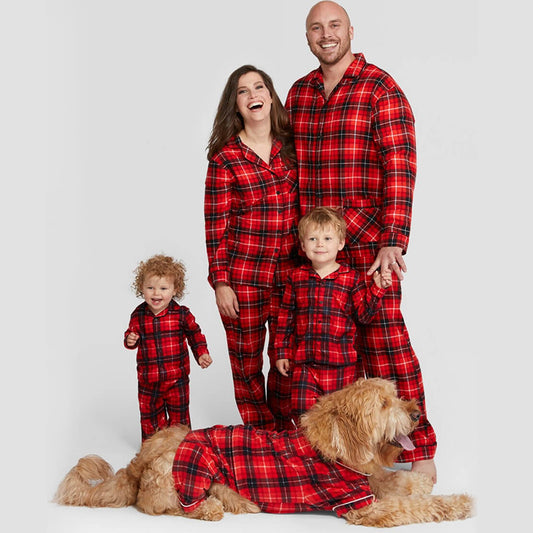 New Christmas Matching Family Pajamas Set – Holiday Print Xmas Sleepwear for the Whole Family