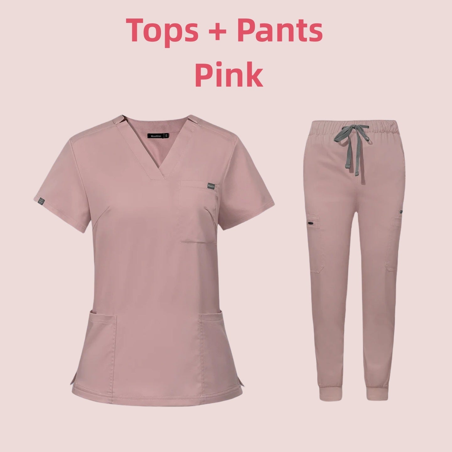 Medical Scrub Suit – V-Neck Short Sleeve Uniform for Nurses & Clinics