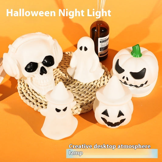 Glowing Halloween Night Lamp | LED Pumpkin & Ghost Decorations
