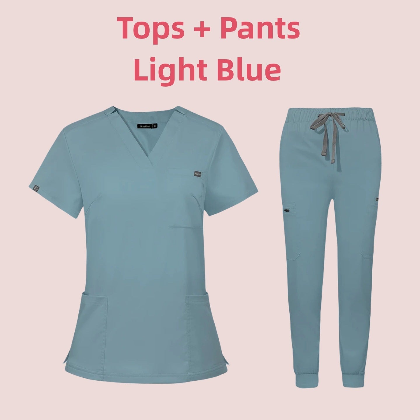 Medical Scrub Suit – V-Neck Short Sleeve Uniform for Nurses & Clinics