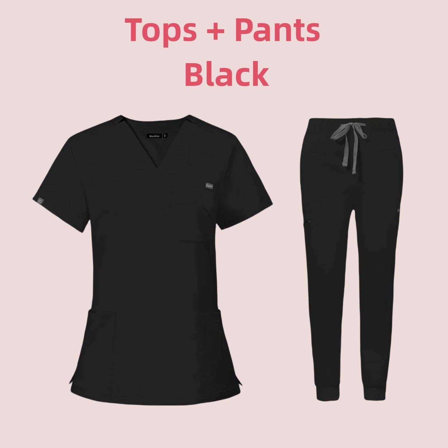 Medical Scrub Suit – V-Neck Short Sleeve Uniform for Nurses & Clinics