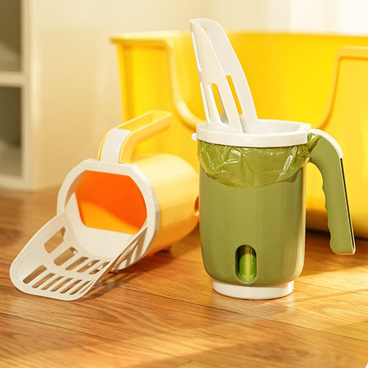 Integrated Cat Litter Scoop – Multi-Functional Pet Pooper Scooper