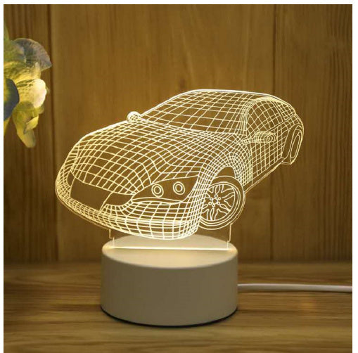 3D Acrylic LED Night Light – USB Neon Sign Lamp for Bedroom, Christmas, and Valentine’s Day Decor