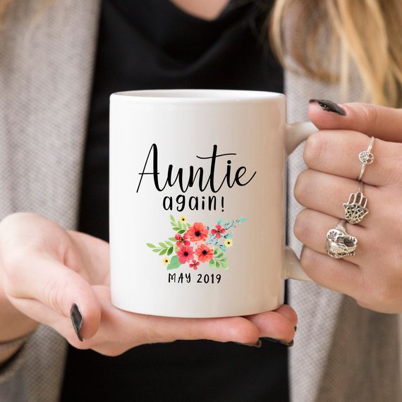 Aunt Pregnancy Announcement Cup Auntie Pregnancy