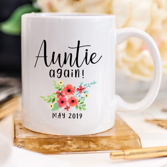 Aunt Pregnancy Announcement Cup Auntie Pregnancy