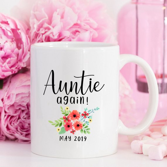 Aunt Pregnancy Announcement Cup Auntie Pregnancy